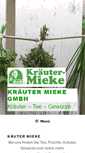 Mobile Screenshot of kraeuter-mieke.de